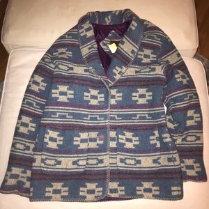 Oversized Aztec style Coat